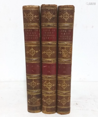 Antique Leather 1870 Life of Mary Russell …