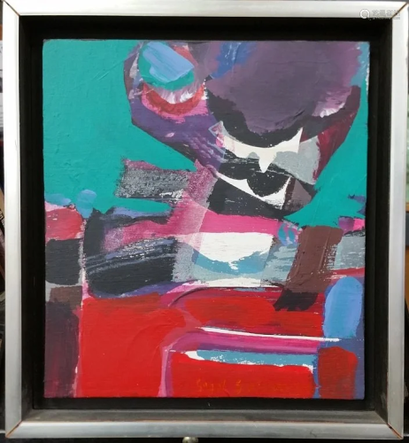 Original Syd Solomon Abstract Painting …