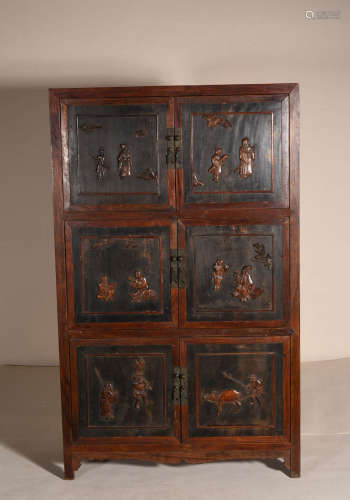 A Chinese Rose Wood Bookcase