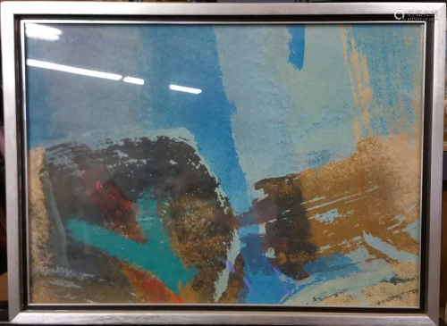 Syd Solomon Original Abstract Painting …