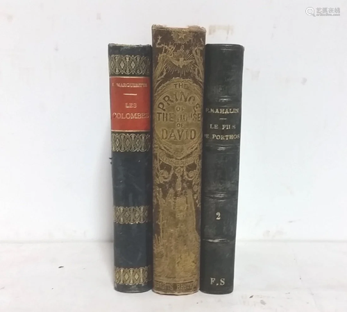 Vintage Leather Bound Set of Three Similar…