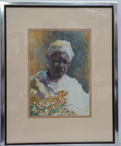 Virginia Fouche Bolton Watercolor Female …