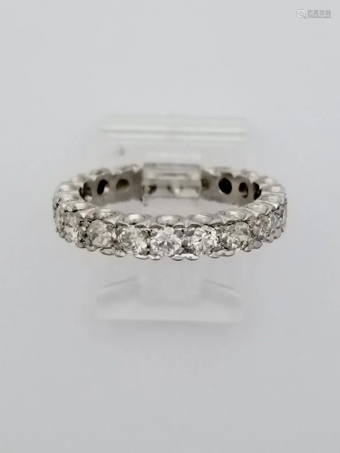 Platinum Diamond Ladies Eternity Band Ring …