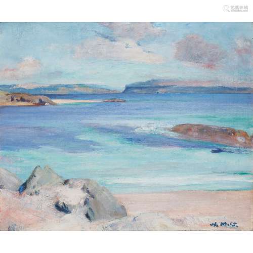 § WILLIAM MERVYN GLASS R.S.A., P.S.S.A. (SCOTTISH 1885-1965) LOCH NA KEAL FROM IONA