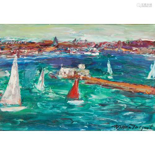 § SIR WILLIAM MACTAGGART P.R.S.A., R.A., F.R.S.E., R.S.W. (SCOTTISH 1903-1981) YACHTS