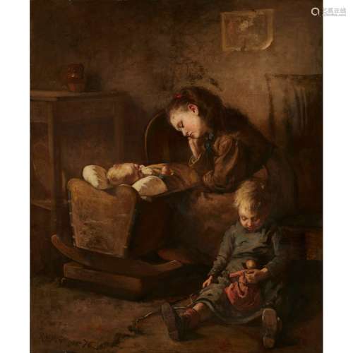 ROBERT MCGREGOR R.S.A. (SCOTTISH 1847-1922) MATERNAL CARES