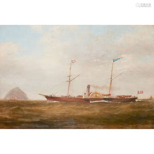 WILLIAM CLARK OF GREENOCK (SCOTTISH 1803-1883) THE PADDLE STEAMER DUMBARTON, OFF AILSA CRAIG