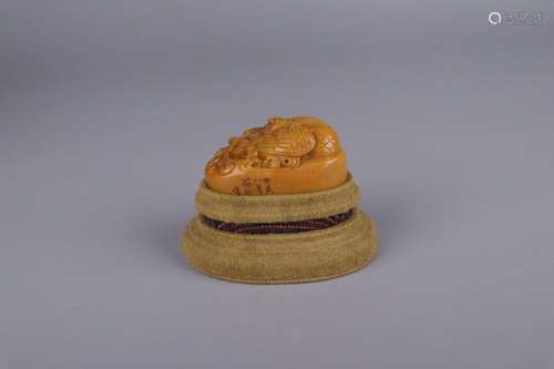 A Chinese Shoushan Tianhuang Stone Seal