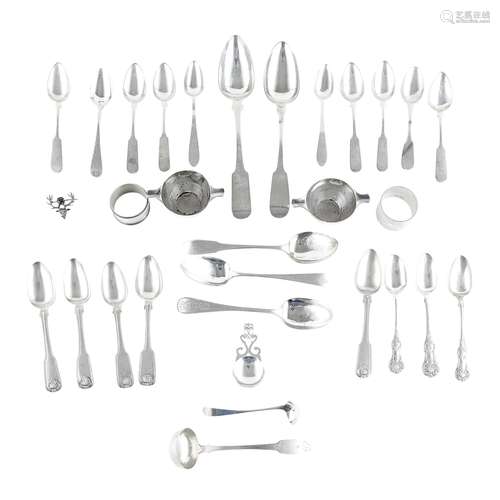 A collection of Scottish Provincial flatware