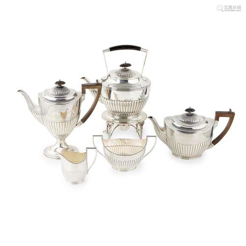 A late Victorian silver tea and coffee service