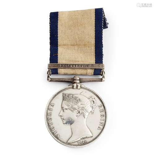 A Victorian Naval General Service medal