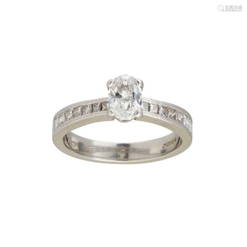 A diamond set ring