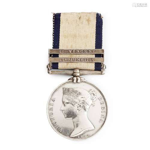 A Victorian Naval General Service medal