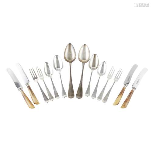 A composite set of Dutch flatware