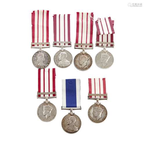 A collection of Naval General Service medals