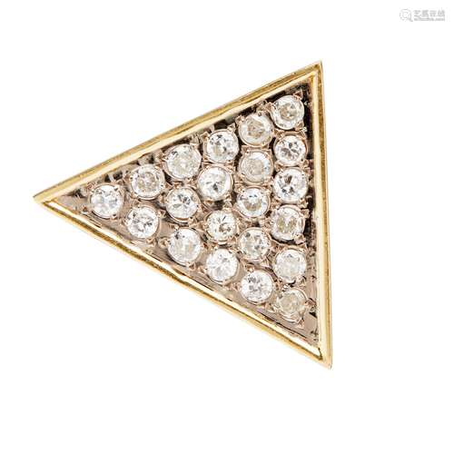 A diamond set brooch