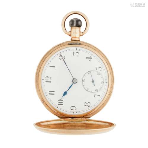 A 9ct gold hunter cased pocket watch