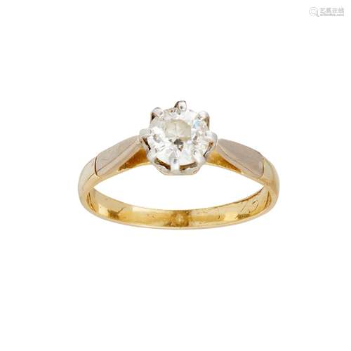 A single stone diamond ring