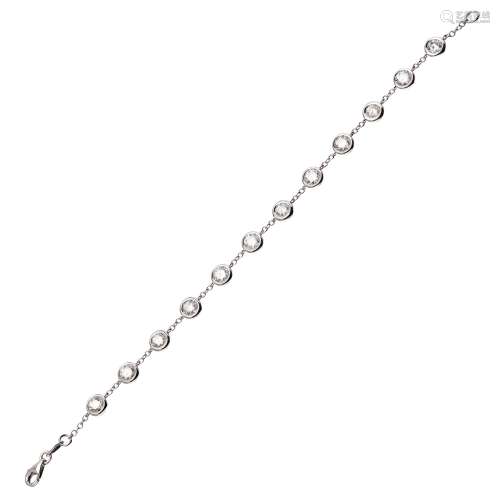 A diamond set bracelet