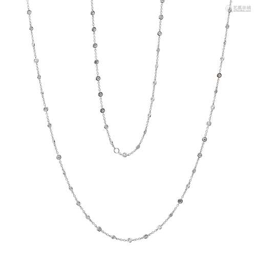 A diamond set long chain