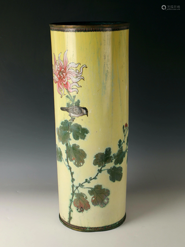 TALL CLOISONNE UMBRELLA STAND