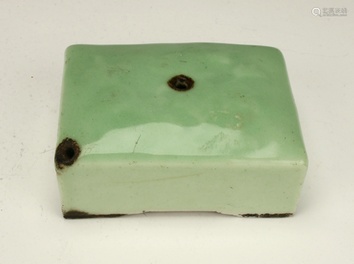 CELADON GLAZED BOX FORM INCENSE HOL…