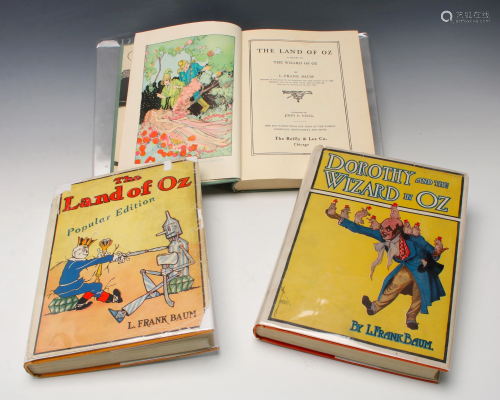 THREE OZ BOOKS 1928 - 1935 WITH DUST J…