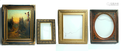 4 VINTAGE & ANTIQUE FRAMES