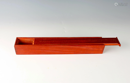 WOODEN SLIDE COVER INCENSE CASE