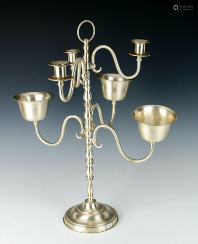 TALL TIERED CANDELABRA WITH ATTA…