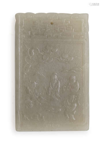 A CHINESE JADE PENDANT. EARLY 20TH CENTURY.