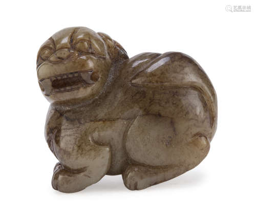 A SMALL CHINESE SCULPTURE OF BIXIE. 20TH CENTURY.