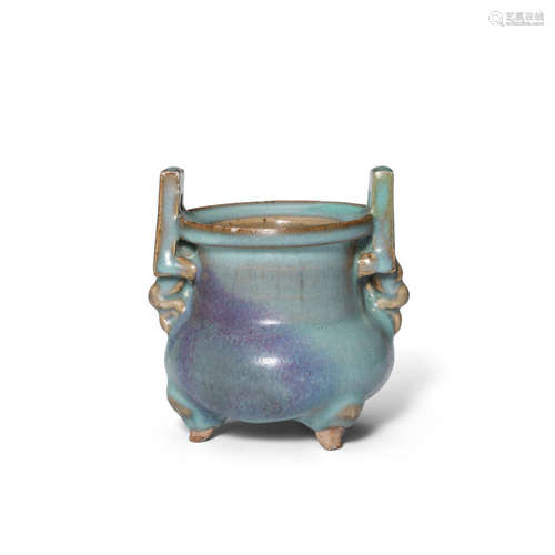 A JUNYAO TRIPOD CENSER Yuan dynasty