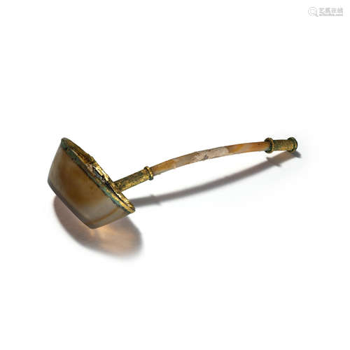 A GOLD AND AGATE LADLE Liao/Jin dynasty