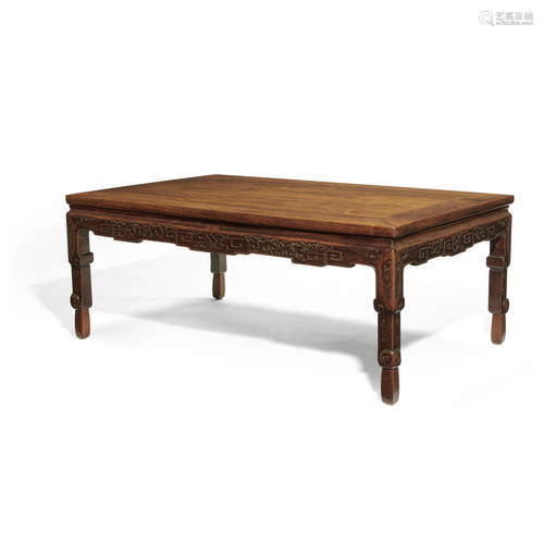 A HUANGHUALI KANG TABLE Late 19th/early 20th century