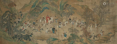 Anonymous Hunting Scene, Qing dynasty