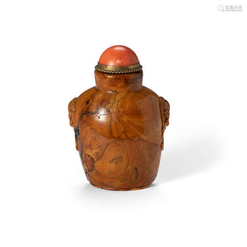 A ROOT AMBER SNUFF BOTTLE 19th century