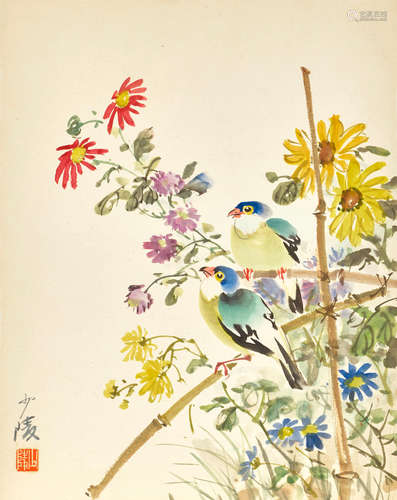 Li Lingjia (1920-1979) A Group of Landscape, Flower and Bird Paintings