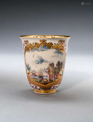 A Meissen beaker, circa 1730