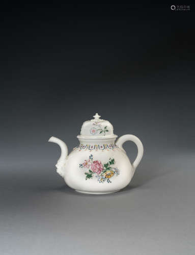 An early Meissen teapot and cover, circa 1715-20