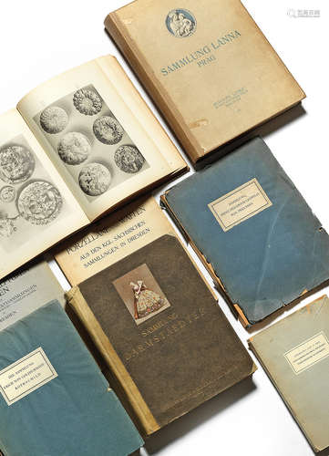 A collection of rare pre-war books and sale catalogues and a facsimile edition of the Schulz Codex