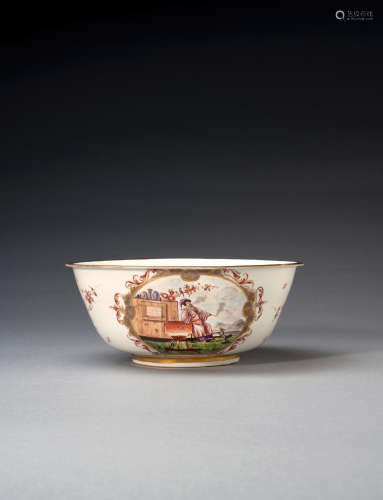 A rare Meissen waste bowl, circa 1722