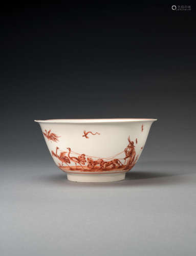 A very rare Meissen waste bowl, circa 1723
