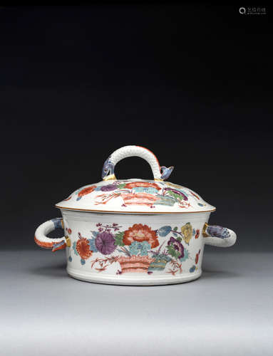 A rare Meissen tureen and cover, circa 1730