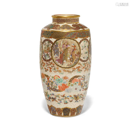 Ryuzan (active 19th/20th century) A small and fine Satsuma vase Meiji era (1868-1912), circa 1900