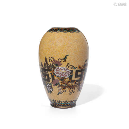 A small cloisonné-enamel vase Meiji era (1868-1912), late 19th century