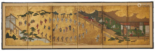 Anonymous Amusements at a villa Edo period (1615-1868), first half of the 17th century
