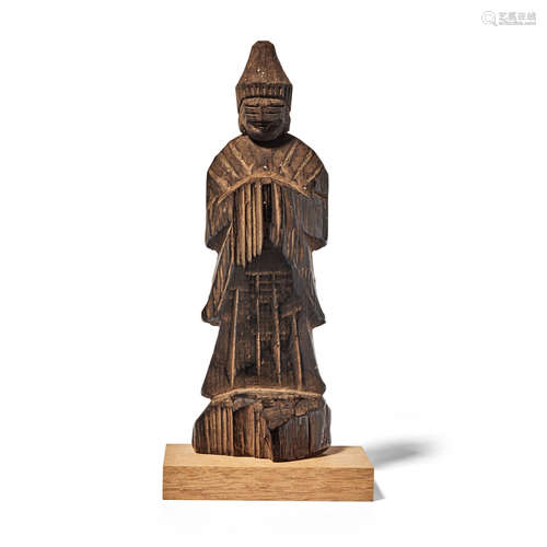 attributed to Enku (1632-1695) A wood figure of a bodhisattva Edo period (1615-1868), 17th century