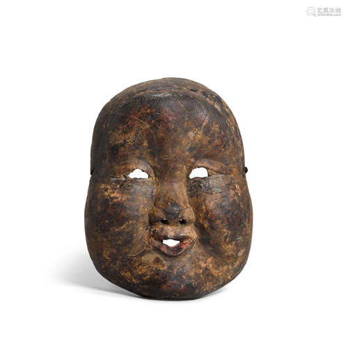 A wood Mask of Otome Edo period (1615-1868), 17th/18th century