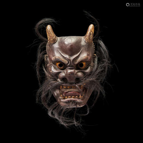 A mask of a demon Edo period (1615-1868), 18th/19th century